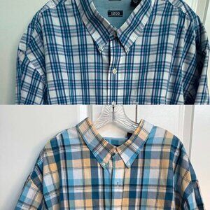 IZOD Plaid Shirts (2) size  3XL